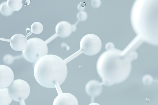 Vernetzung Kugeln die mit Streben miteinander verbunden sind.